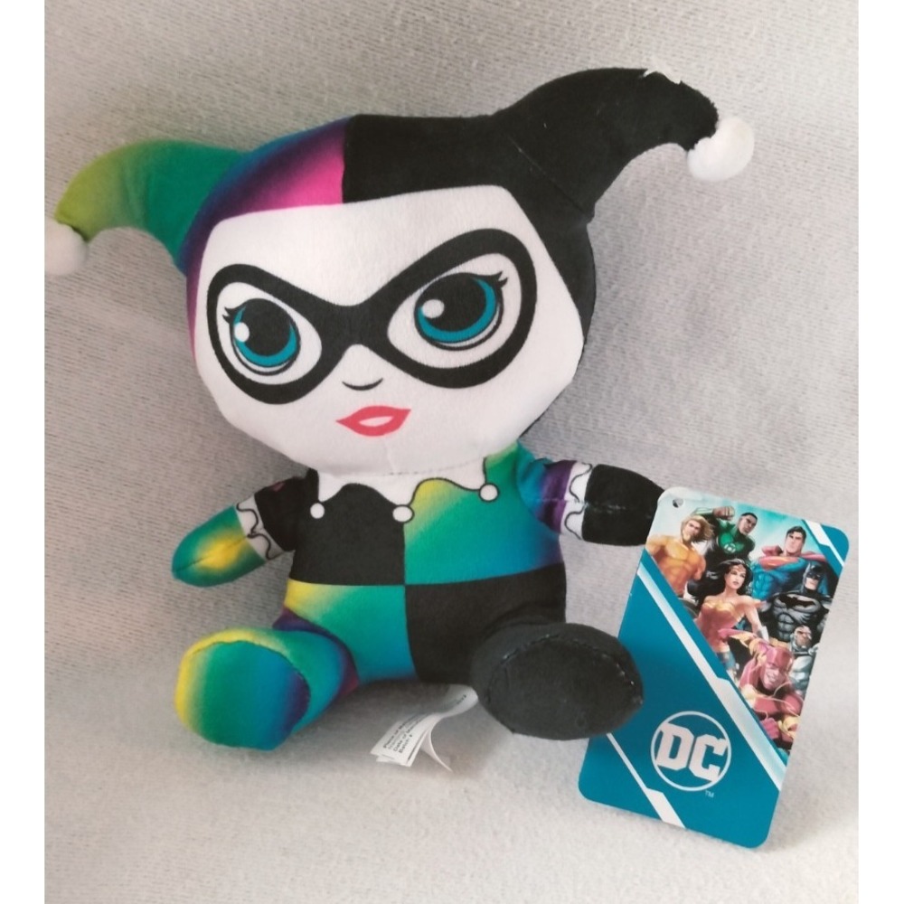 Harley Quinn 7 inch rainbow gradient plush toy DC Universe new with tags‎